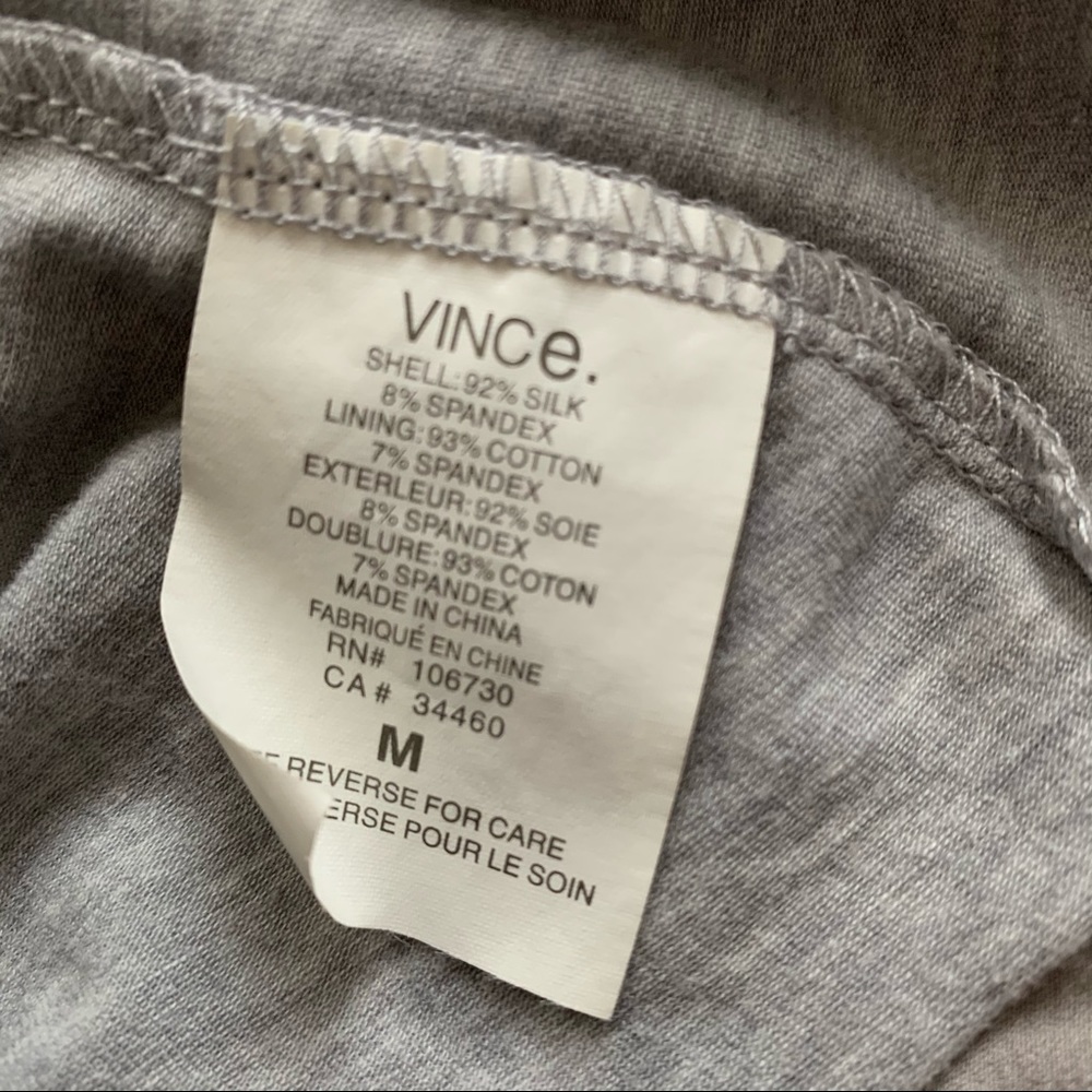 Vince Racer Back Silk Camisole - Picture 4 of 5